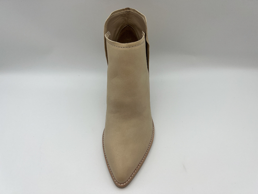 Der Beleg der Frauen auf echten Leder-Absatz-Kleid-Aufladungen, rosa Art- und Weisestiefeletten
