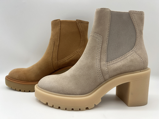 Rundkopf-Einteiler von TPR-outsole, Stiefel weicher Kuhvelourleder Frauen Kleider, kein elastischer Entwurf des Reißverschlusses