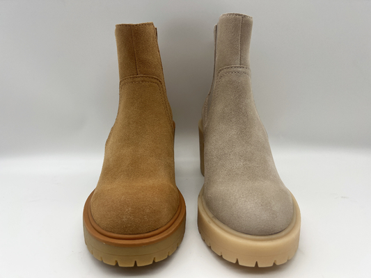 Rundkopf-Einteiler von TPR-outsole, Stiefel weicher Kuhvelourleder Frauen Kleider, kein elastischer Entwurf des Reißverschlusses