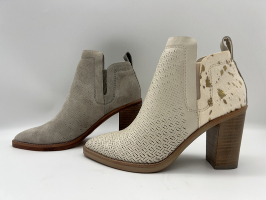 ABSferse mit TPR-outsole, weichem Sprungsvelourleder und metallisches Haar Halbstiefeln lederner Frauen Kleider