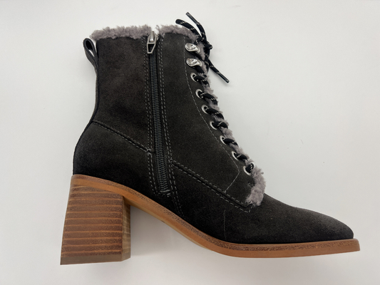 Spitze-obenwinter-Kleiderstiefel der Frauen wasserdichte rutschfeste, weiches Kuhvelourleder mit Plüschfutter der hohen Qualität