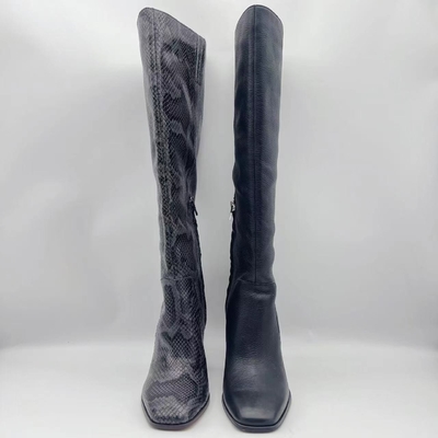 Die Runde Toe Ankle Boots High Heel der Luxusfrauen mit dem weichen Stickerei-Nähen