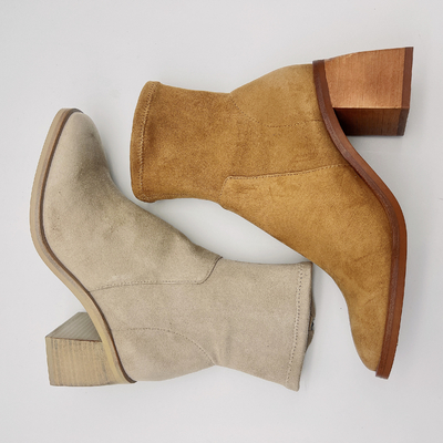 Stiefel der bequemen Frauen Kleider/Büro Tan Suede Ankle Boots Womens