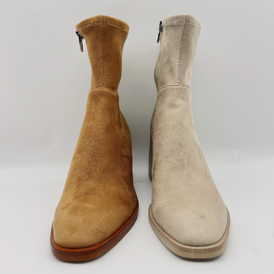 Stiefel der bequemen Frauen Kleider/Büro Tan Suede Ankle Boots Womens