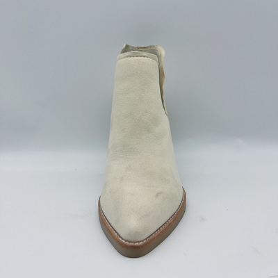 Die echten ledernen Halbstiefel der Frauen zeigten Toe Ankle Boots Chunky Heel