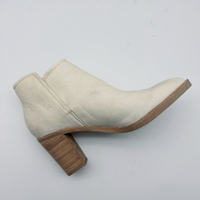 Die echten ledernen Halbstiefel der Frauen zeigten Toe Ankle Boots Chunky Heel