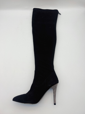 Toe Ankle Boots With Soft-Ausdehnungs-Gewebe-Oberleder SGS-Frauen schwarzes spitzes