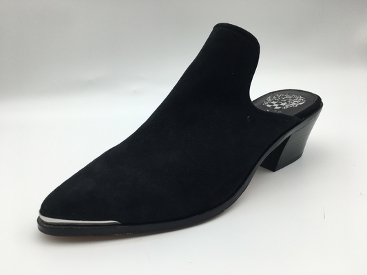 Die flachen Lederschuhe der kundenspezifischen Frauen Tan/Grau/schwarzer flacher Absatz geschlossener Toe Shoes