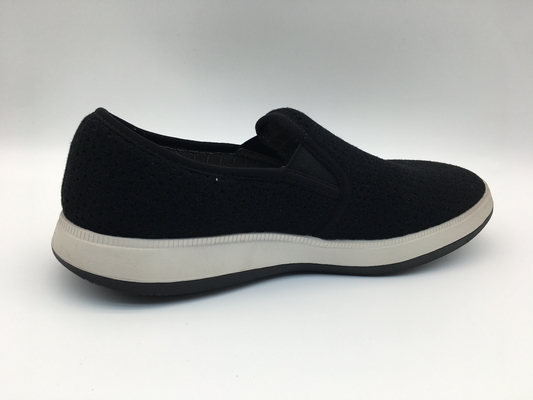 Schwarzes bequemes Segeltuch-Freizeit-Schuhe ODM-Soem mit einer Einheit TPR Outsole