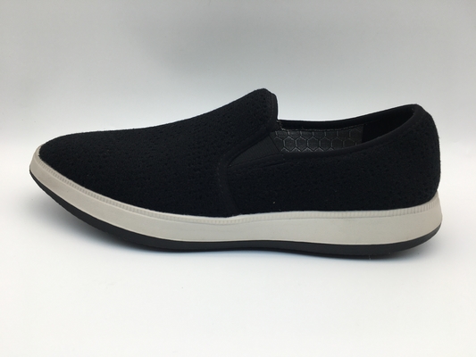 Schwarzes bequemes Segeltuch-Freizeit-Schuhe ODM-Soem mit einer Einheit TPR Outsole