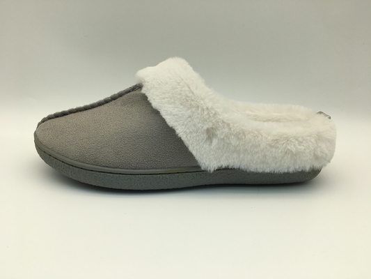Winter-warme Vlies-Pantoffel bequeme zwei Tone Leather Shoes Microsuede Upper