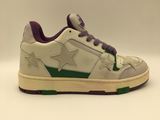 Beige weiche Kuh überziehen oberen Tennis-Schuh-nicht Beleg ROHS genehmigte mit Leder