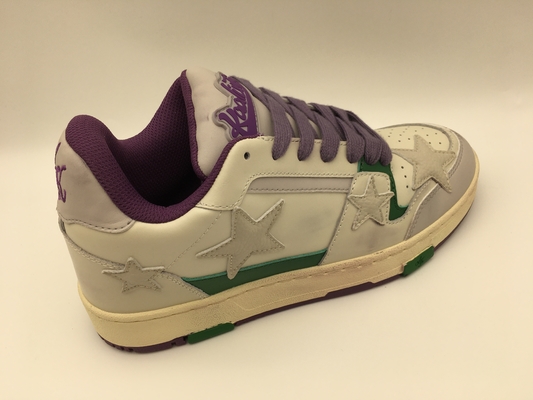 Beige weiche Kuh überziehen oberen Tennis-Schuh-nicht Beleg ROHS genehmigte mit Leder