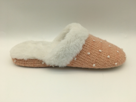 Winter-scheren weiche Frauenschuhe geschlossenen Toe Flat Shoes With Soft stricken/Vlies-Oberleder