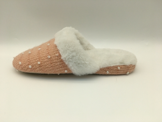 Winter-scheren weiche Frauenschuhe geschlossenen Toe Flat Shoes With Soft stricken/Vlies-Oberleder