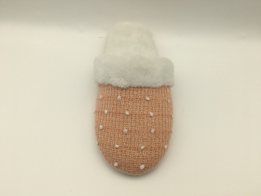 Winter-scheren weiche Frauenschuhe geschlossenen Toe Flat Shoes With Soft stricken/Vlies-Oberleder