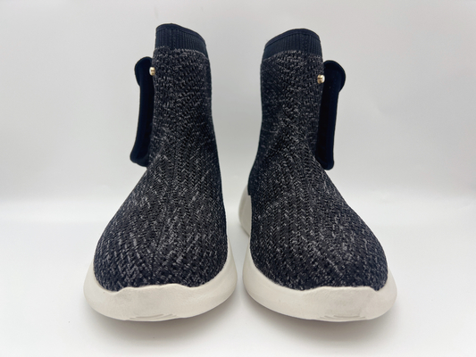 Der schwarze Beleg-beständige Arbeits-Schuh-Marine-Mischung der Frauen bequem