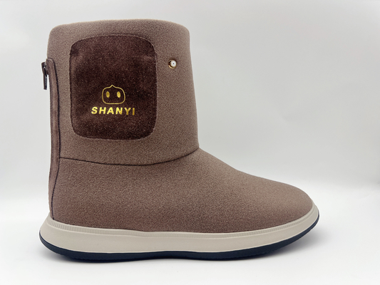 Nylonreißverschluß bequemer nicht Beleg-hoher Spitzenarbeits-Schuh-lt-Pink With YKK