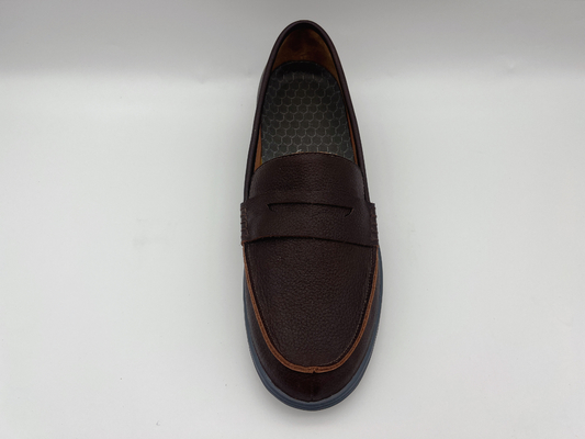 Bequemer Beleg-beständige Arbeits-Schuhe weich zwei Tone Leather Ladys Flat Leather-Müßiggänger