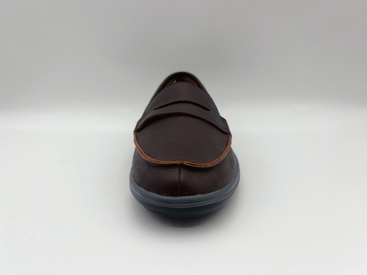 Bequemer Beleg-beständige Arbeits-Schuhe weich zwei Tone Leather Ladys Flat Leather-Müßiggänger