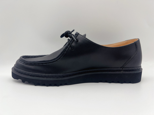 Kundenspezifische schwarze Ebene beschuht der Beleg-Arbeits-Schuhe der Frauen wasserdichte nicht