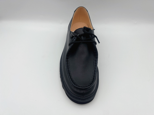 Kundenspezifische schwarze Ebene beschuht der Beleg-Arbeits-Schuhe der Frauen wasserdichte nicht