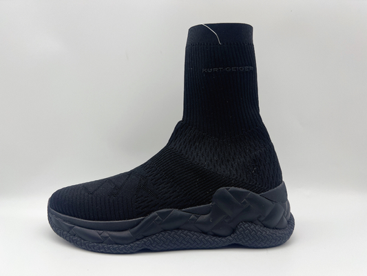 Komfort gleitet nicht flache Schuhe, dauerhafte schwarze lederne hohe Spitzenschuhe