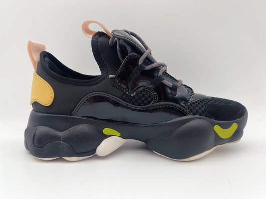 Schwarze Damen-gleiten hohe Spitzenbasketball-Schuhe beständiges ODM/Soem