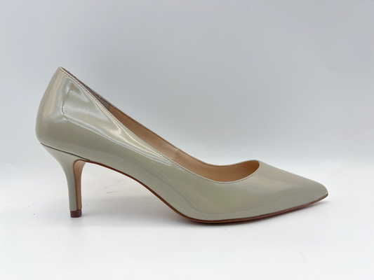 Weiche Lackleder-Frauen pumpt Schuh-Knochen 3cm gezeigten Toe Low Heel Pumps