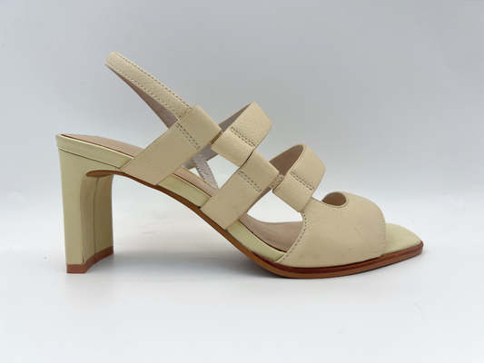 Beige offenes Toe Women Pumps Shoes Genuine-Leder mit weichem ledernem Oberleder Leeche