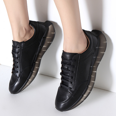 Leichte Breathable das Tennis-Schuhe der Mode-athletischer Sport-Schuh-Schwarz-/weißerfrauen