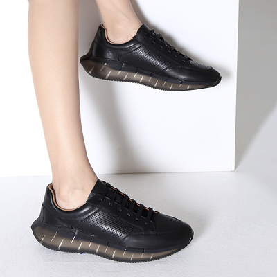 Leichte Breathable das Tennis-Schuhe der Mode-athletischer Sport-Schuh-Schwarz-/weißerfrauen