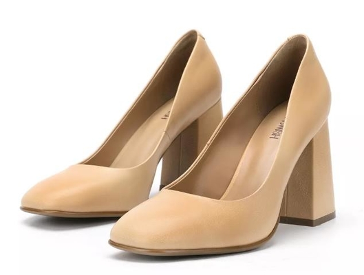 Fersen-Plattform des Browns der Frauen schloss echte lederne e-hoh Abendschuh-3inch Zehen