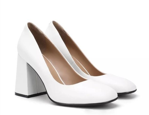 Fersen-Plattform des Browns der Frauen schloss echte lederne e-hoh Abendschuh-3inch Zehen
