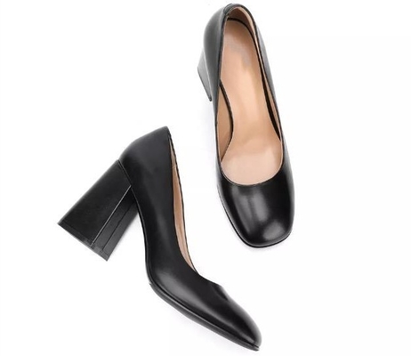 Fersen-Plattform des Browns der Frauen schloss echte lederne e-hoh Abendschuh-3inch Zehen