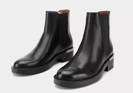 Kundengebundener lederner Kurzstiefel Brown Logo And Sizes Breathable Womens und Schwarzes