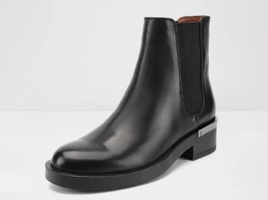 Kundengebundener lederner Kurzstiefel Brown Logo And Sizes Breathable Womens und Schwarzes