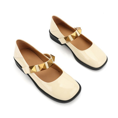 Nicht Beleg-Frauen-flache lederne Schuhe, Damen-schöne Frauen-Mary-Jane-Schuhe