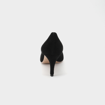 Dünne Fersen zeigten Toe Leather Shoes, den Beleg 3 Zoll-schwarzer Frauen auf Abendschuhen