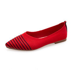 Spitz flachbodig Tageszeitung gestrickt aller Match-Frauen Schuhe die Müßiggänger-Damen-Shoes Women Flats