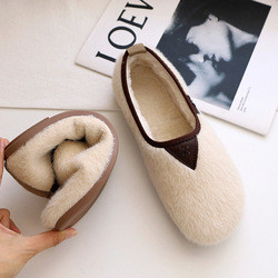 Schwangere Frauen-Baumwollweichbesohlte Schuhe flachbodig plus Samt warmes Peasy