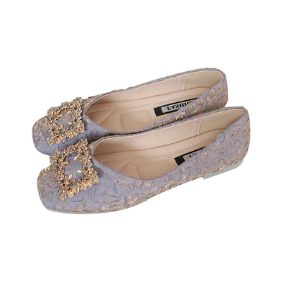 Feenhafte Art-weichbesohlte quadratische Schnallen-Schuhe Frühling und Autumn Flat Bottomed