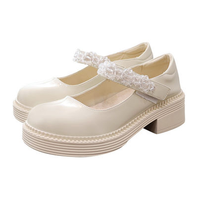 Kinder beleuchten Freizeitschuhe, zurück zu Schulmädchen-bequemem Lederschuh-Schwarzem