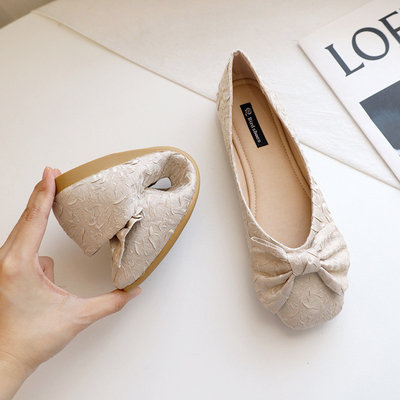 Weiße Gummi-Eva Fabric Foam Ballerina Flats beschuht Sofit trösten immer für Frauen