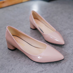 Pumpen-Geschäftslokal der Frühlings-einzelner Schuh-spitzes Damen-hohen Absätze 4cm ledernes oberes