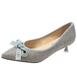 Spitze Hauptstöckelschuh-Patchwork-Farbe damen-Shallow Mouth Business elegante