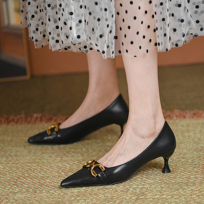 Flacher Mund Geschäftslokal-Damen-zufällige Mode-spitzer Toe Non Slip High Heelss