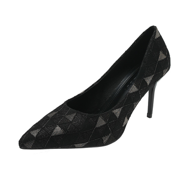 Schuh-flaches Mund-Stilett Spitze-Druck-Sommer-heller Single Ladys-hohen Absatzes