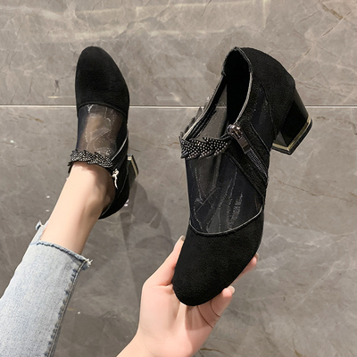 Gauze Sexy Ladys Sandals Anti-Beleg-haltbare starke Fersen-Keil-Plattform