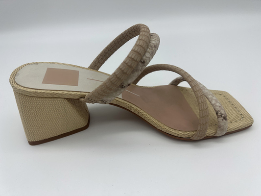 Pythonschlangen-Druck-Damen-weiches ledernes Sandale-lt Tan/weg vom weißen netten Blick Toe Sandals